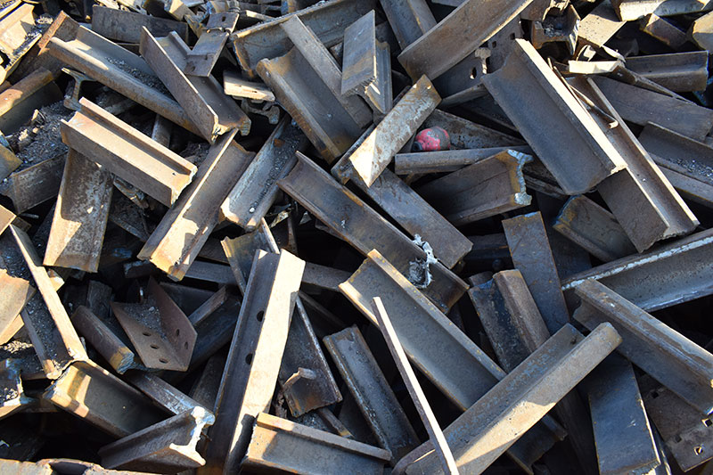 Eisenbahnschienenschrott